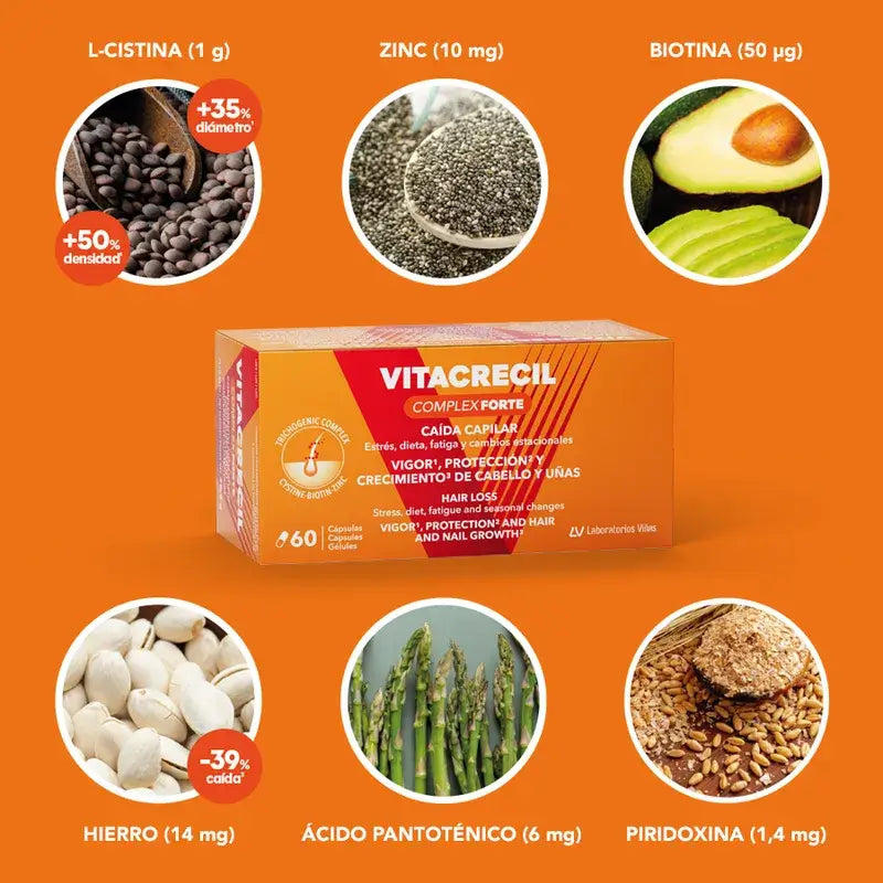 Vitacrecil Complex Forte, confezione da 3 x 60 capsule