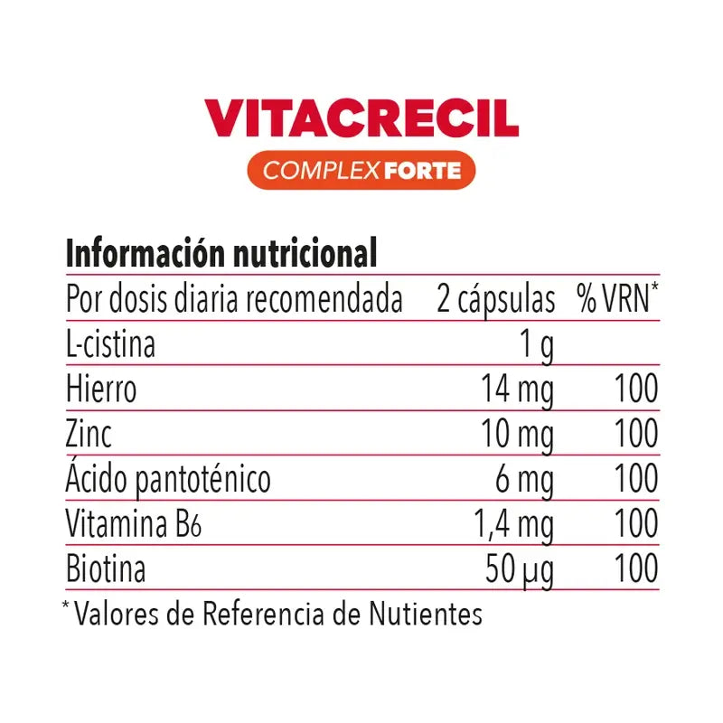 Vitacrecil Complex Forte, confezione da 3 x 60 capsule