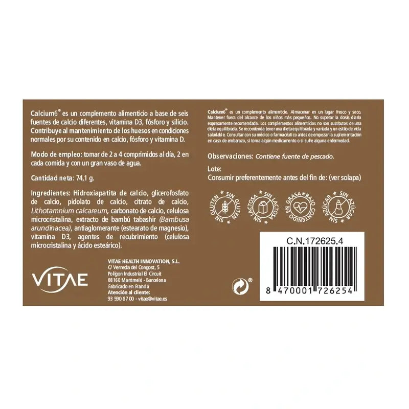 VITAE Calcio6, 60 compresse