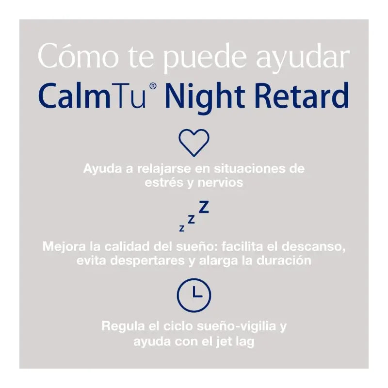 CalmTu Night Retard 60 compresse - Sonno continuo con valeriana e melatonina