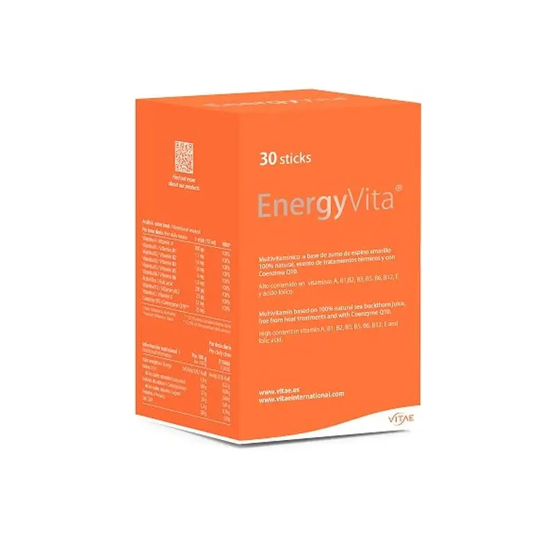 Vitae Energyvita Coenzima Q10 e olivello spinoso , 30 bastoncini