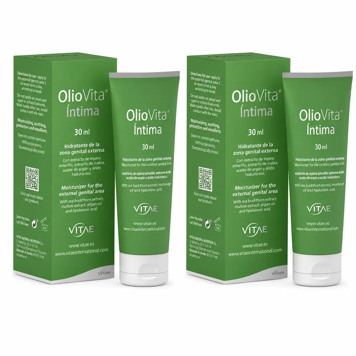 Vitae Health Innovation, S.L. Oliovita Crema intima, 30Ml , confezione da 2