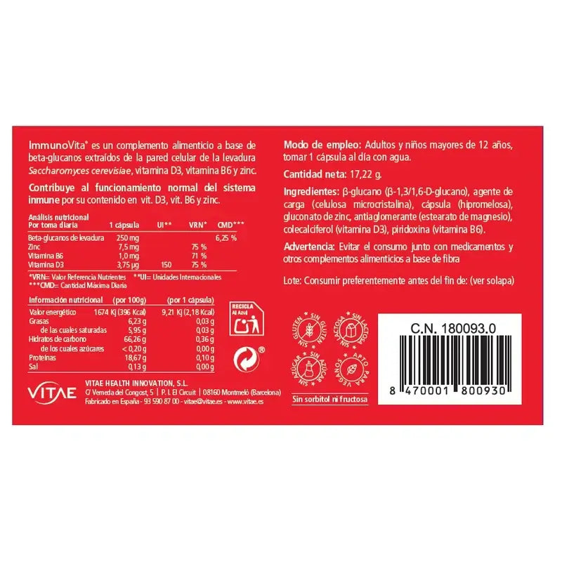VITAE Immunovita, 30 capsule