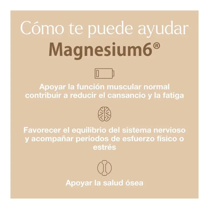 Magnesium6 120 compresse - Con 6 sali di magnesio, vitamina B6 e taurina