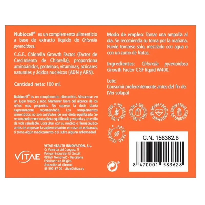 Nubiocell 10 fiale - Ad alto contenuto di CGF