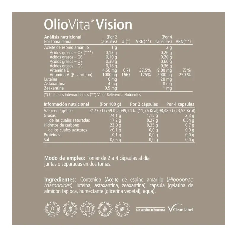 OlioVita Vision 60 capsule - Con olivello spinoso