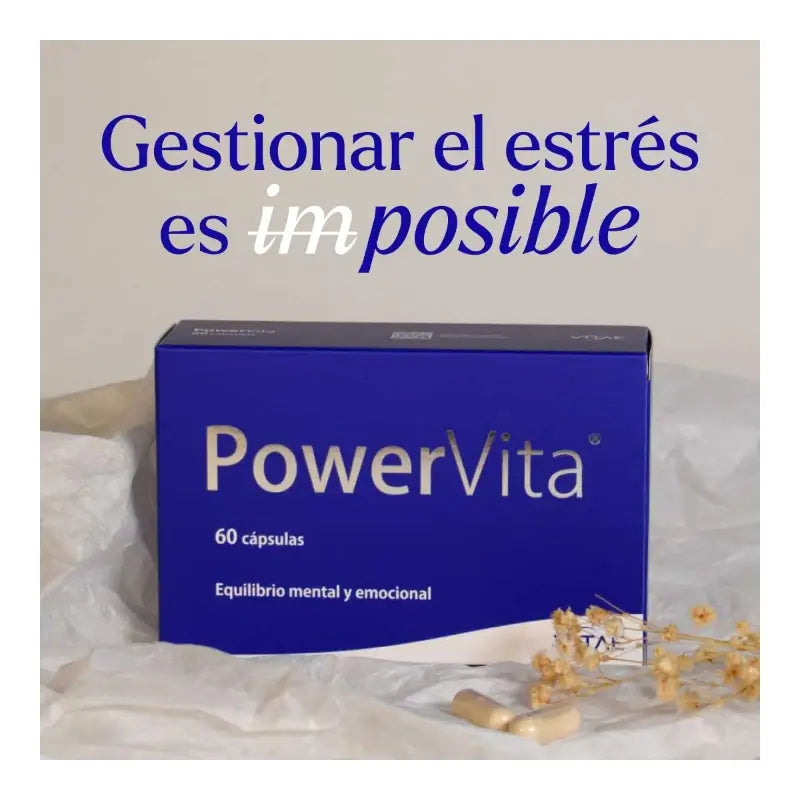 Vitae Powervita, Integratore alimentare con Ashwagandha, 30 capsule