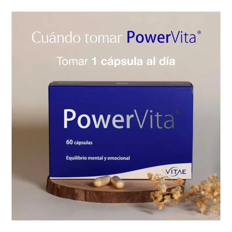 Vitae Powervita, Integratore alimentare con Ashwagandha, 30 capsule
