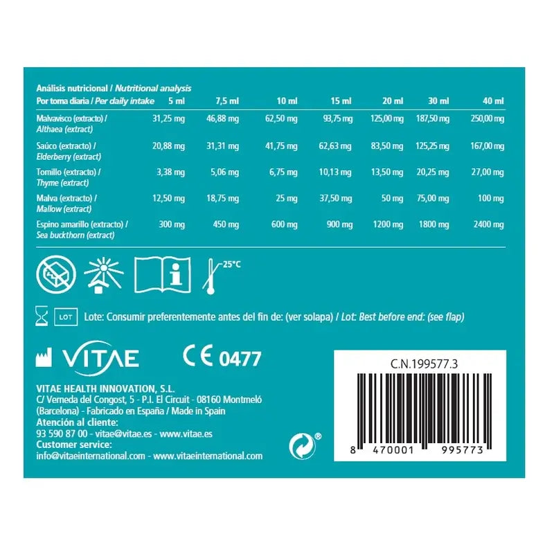 VITAE Vitatuss, 30 bastoncini