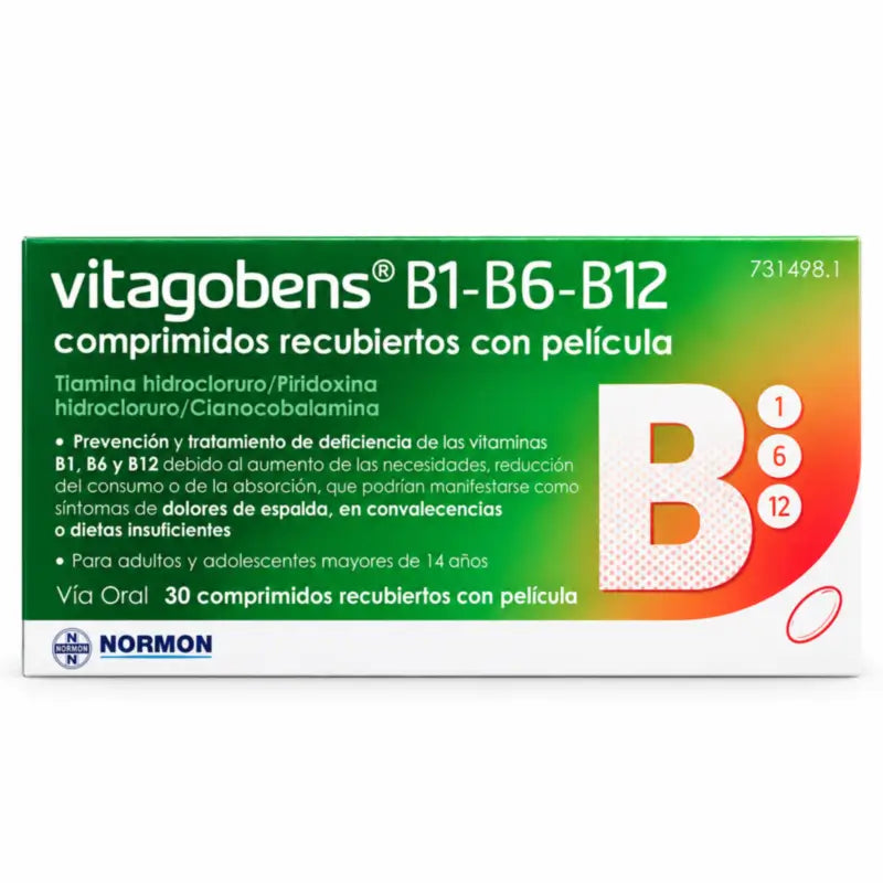 Vitagobens B1, B6, B12, 30 compresse rivestite con film