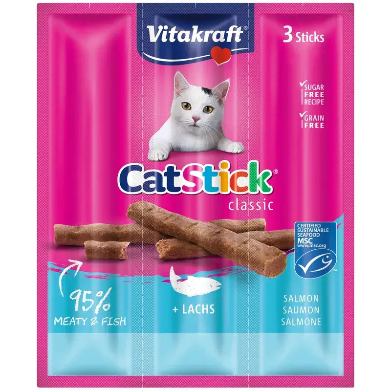 Vitakraft Cat Stick Mini Salmone e Trota 20x3 confezioni