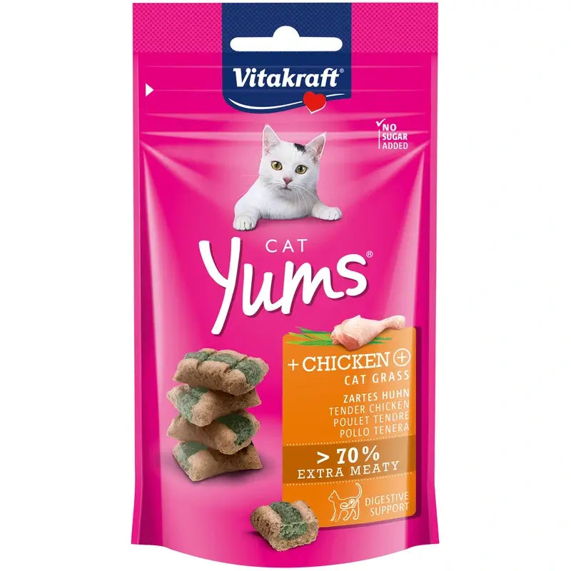 Vitakraft Cat Yums Pollo ed erba gattara 9x40 g