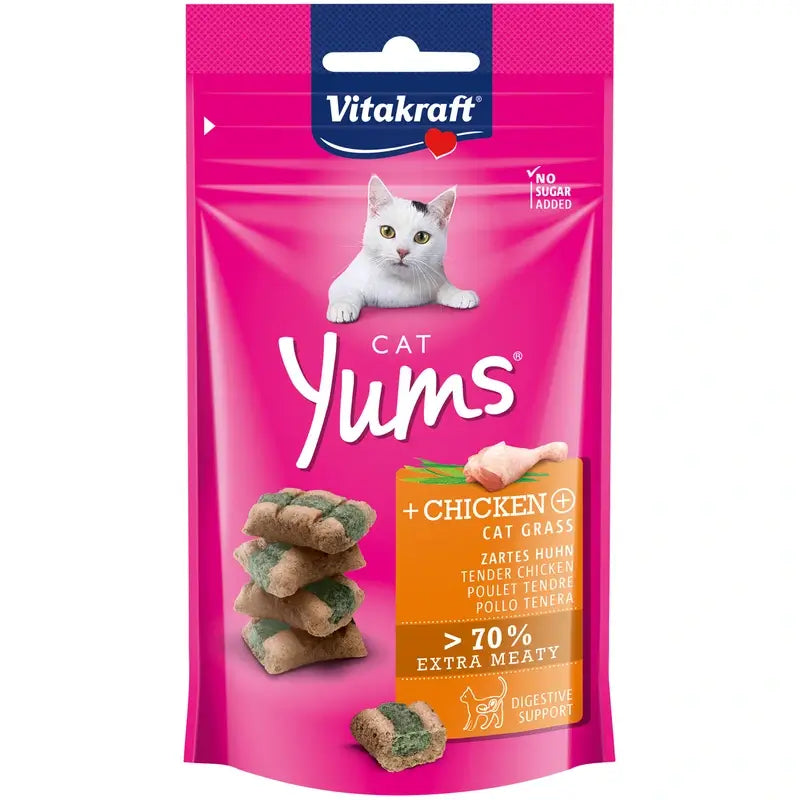 Vitakraft Cat Yums Pollo ed erba gattara 9x40 g