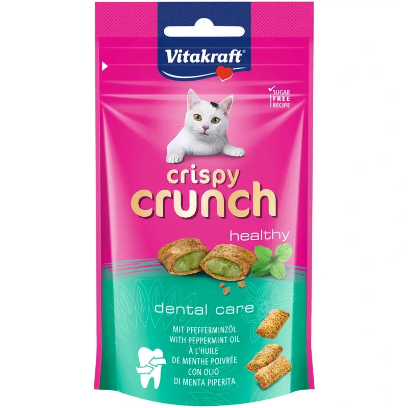 Vitakraft Crispy Crunch Dental per gatti 8x60 g