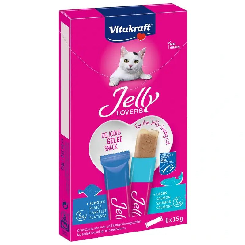 Vitakraft Jelly Lovers Salmone e Passera 15 grammi