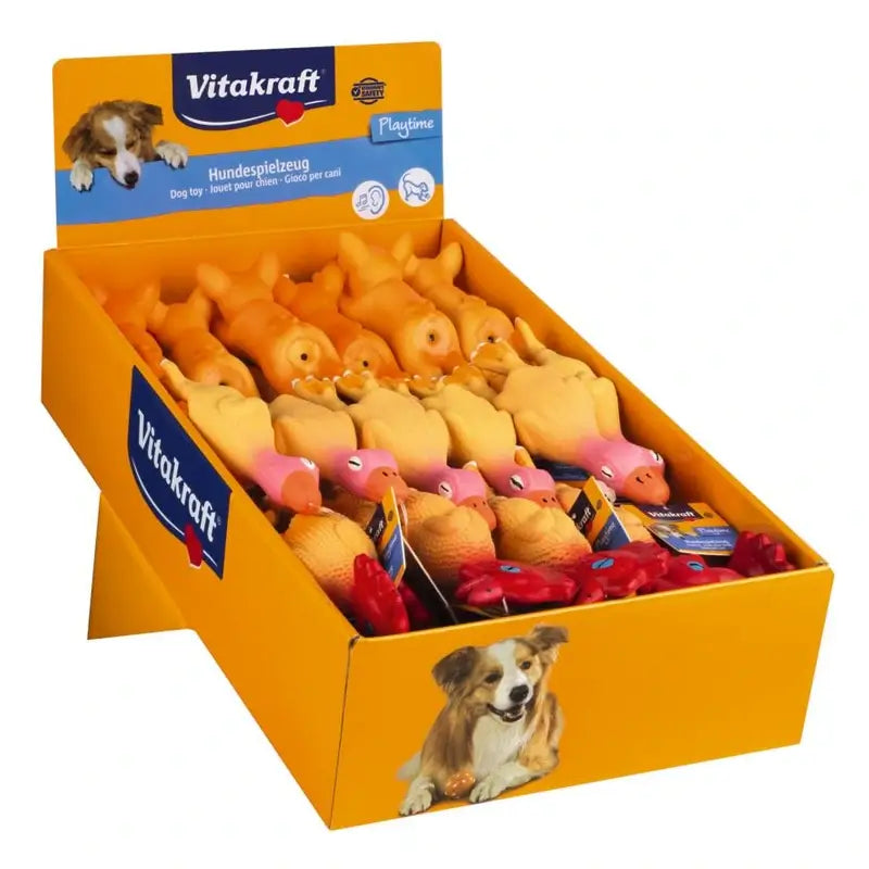 Vitakraft Giocattoli per cani - Assortimento di animaletti - Mini - 36 pezzi