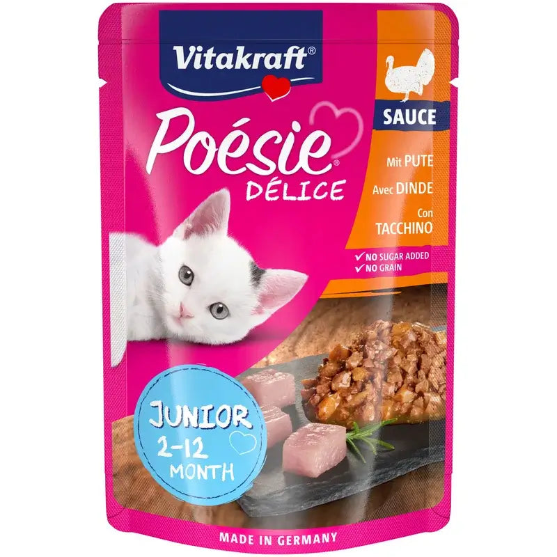 Vitakraft Poésie Delisauce Junior Tacchino 23x85 g