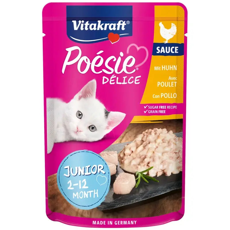 Vitakraft Poésie Delisauce Junior Pollo 23x85 g