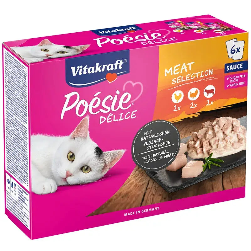 Vitakraft Poésie Delisauce Multipack Carne 6x85 g