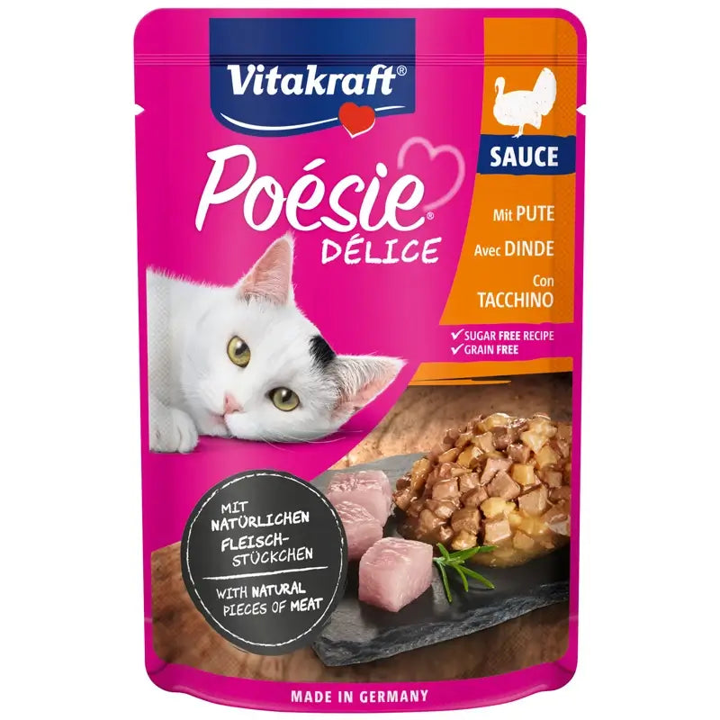 Vitakraft Poésie Delisauce Bustina Tacchino 23x85 g