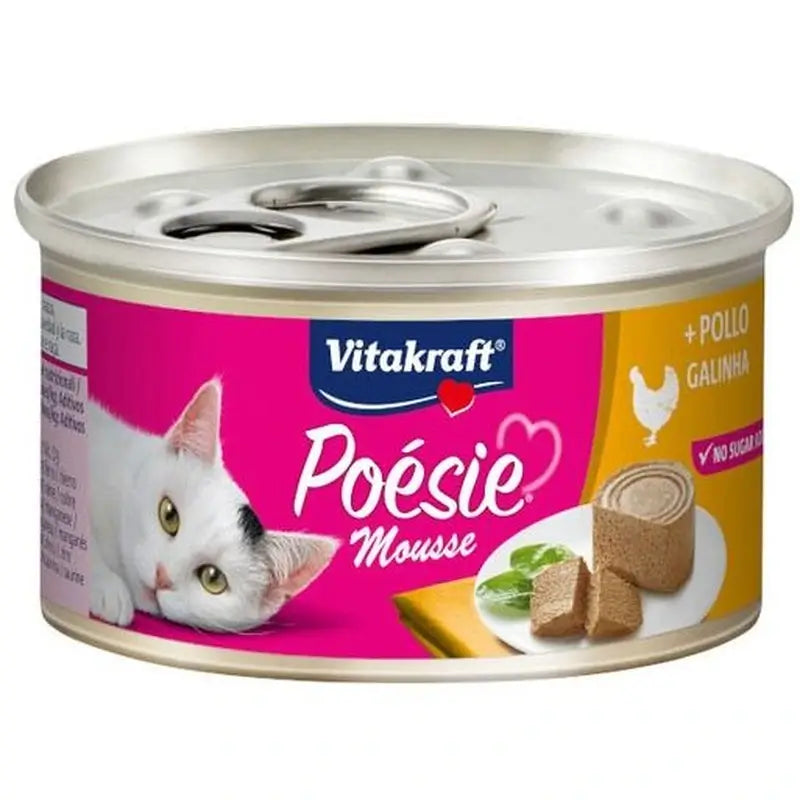 Vitakraft Poesie Mousse al pollo, lattina da 12x85 grammi