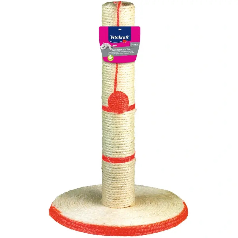 Vitakraft Grattino in sisal con piattino + torre + pallina, 50 centimetri, 1 pezzo