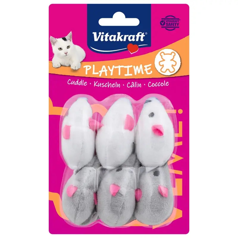 Vitakraft Topi di peluche Gatos For You, 1 pezzo