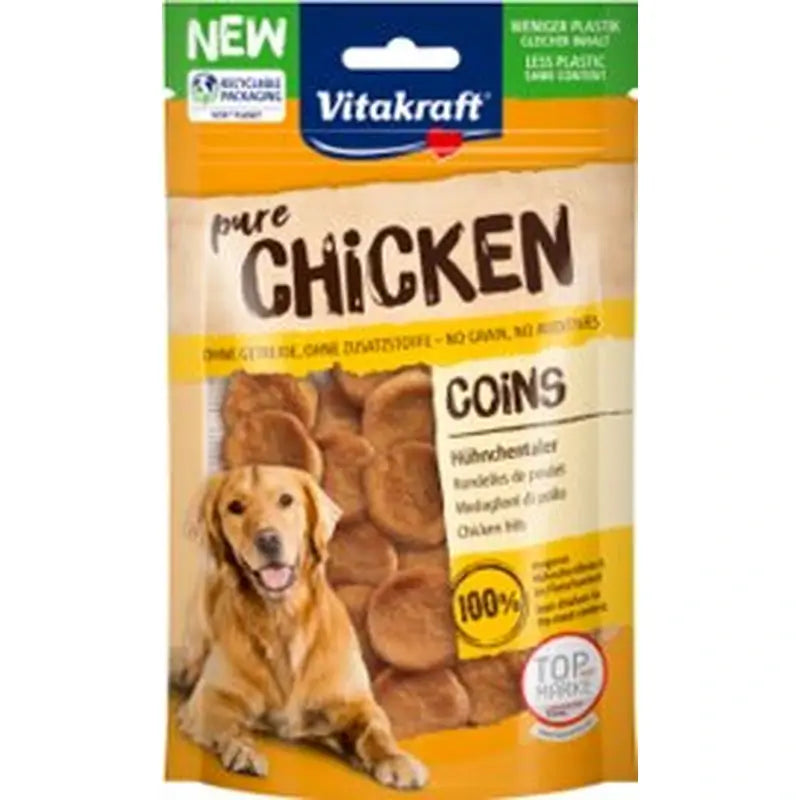 Vitakraft Snack Monedas al pollo 8x80 grammi