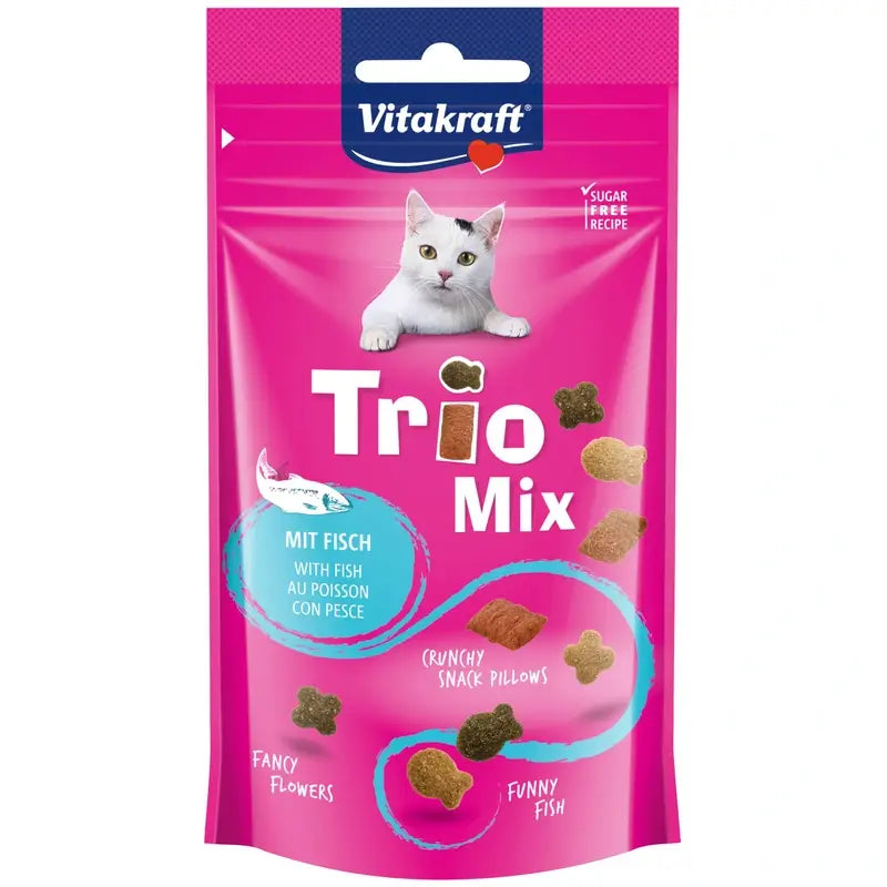 Vitakraft Snack Trio Mix al salmone 8x60 grammi