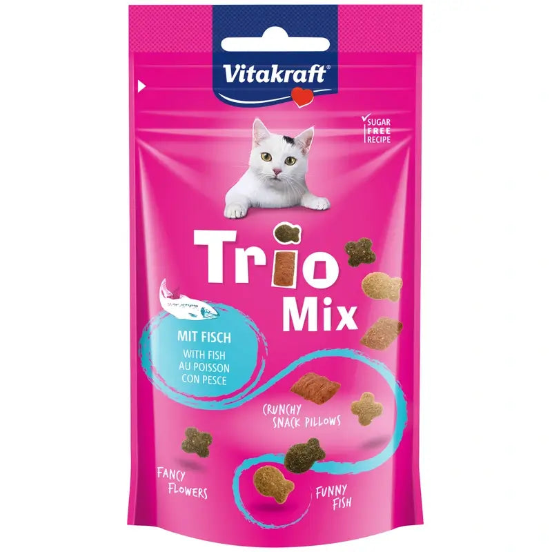 Vitakraft Snack Trio Mix al salmone 8x60 grammi