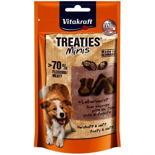 Vitakraft Treaties Minis al salmone e Omega 3, 8 confezioni da 48 grammi