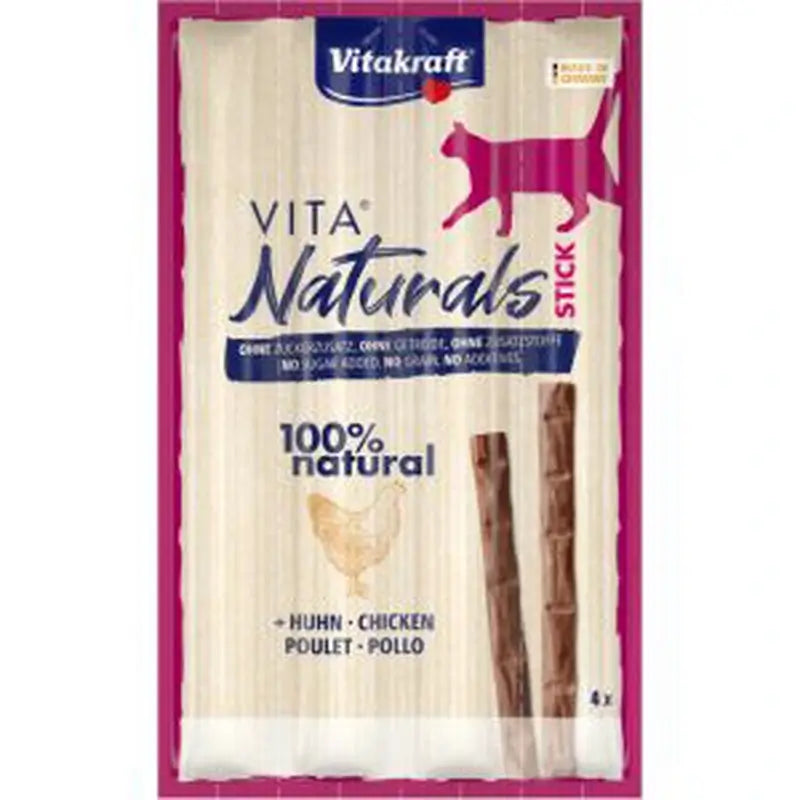 Vitakraft Vita Naturals Bastoncini per gatti al pollo 20x4 pezzi