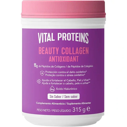 Vital Proteins Beauty Collagene Antiossidante Insapore, 315 g