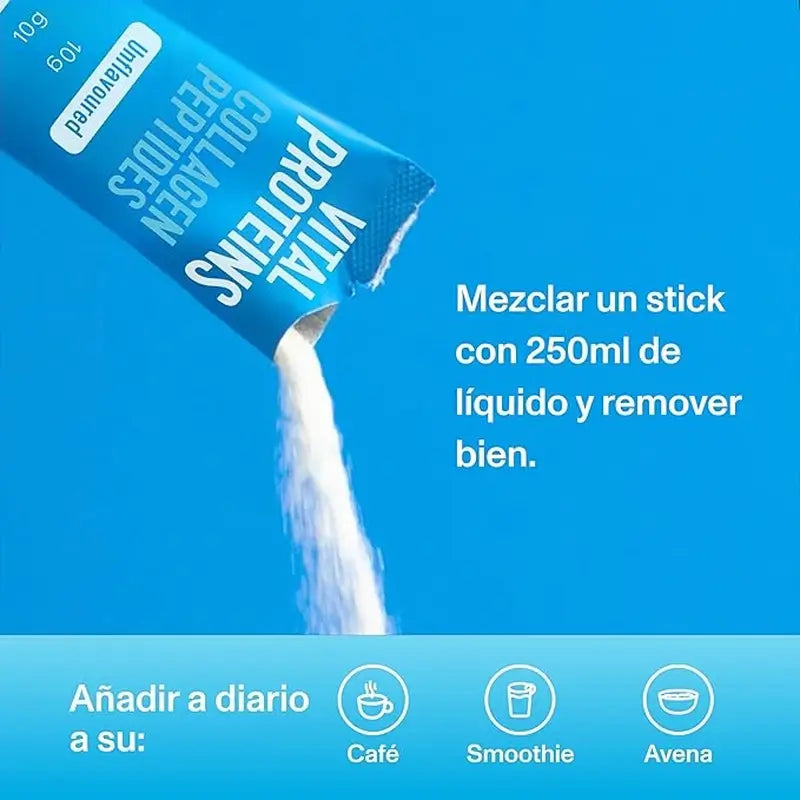 Integratore alimentare Vital Proteins Duplo Peptidi di collagene gusto neutro, 2x10 bustine