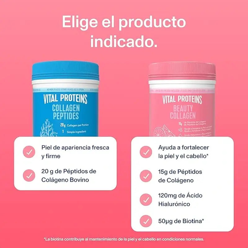 Vital Proteins Collagene neutro e confezione di collagene di bellezza alla fragola e al limone