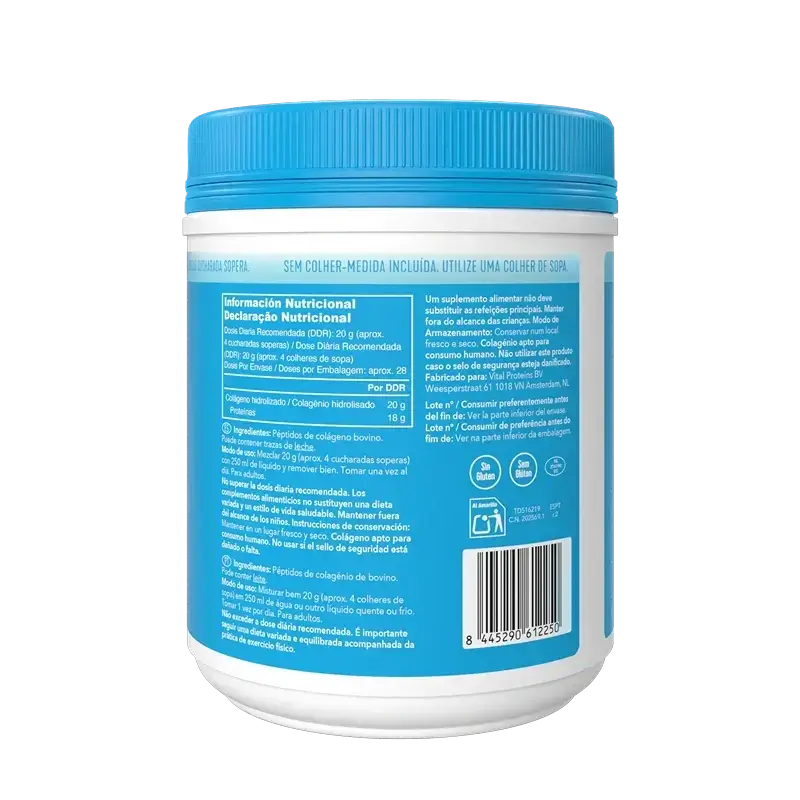 Vital Proteins Collagen Peptides Confezione da 567 g + 10 Bustine al gusto neutro