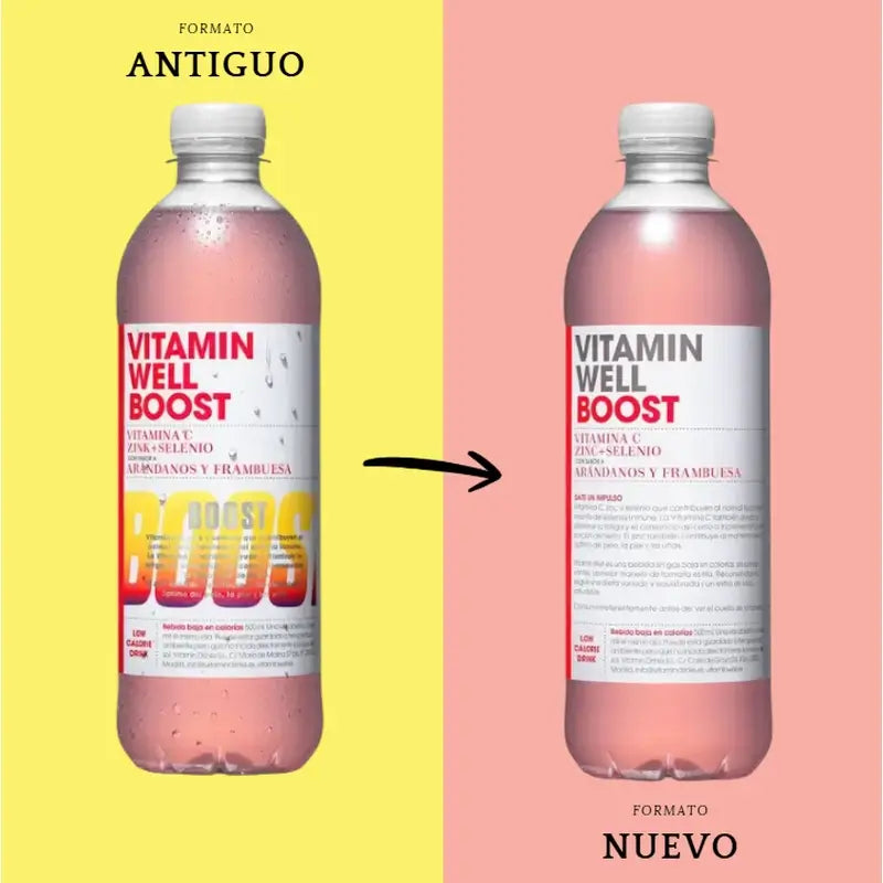 Vitamin Well Boost Mirtillo/Raspberry, 500ml