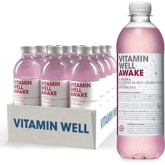 Vitamin Well Pack Awake Raspberry, 12 pezzi x 500 ml