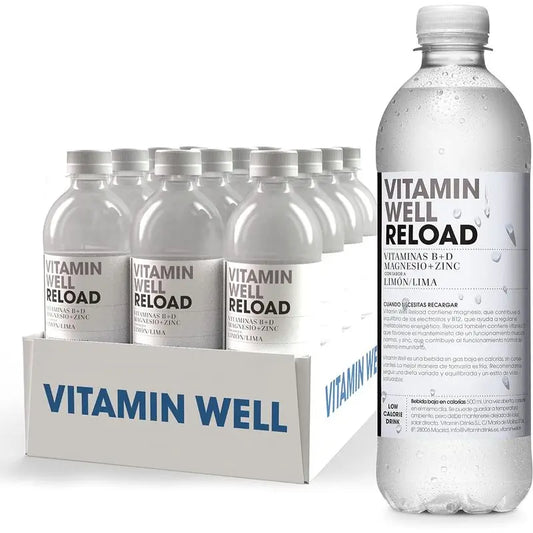 Vitamin Well Pack Reload Lime/Lemon, 12 pezzi x 500 ml