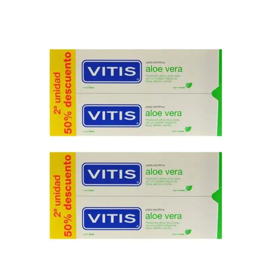 Vitis Aloe Vera Dentifricio, 4 unità X 150 Ml