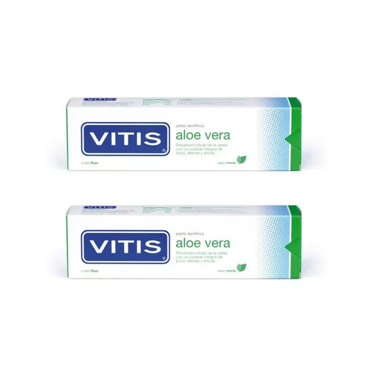 Vitis Aloe Vera Dentifricio Menta, 2X150 Ml