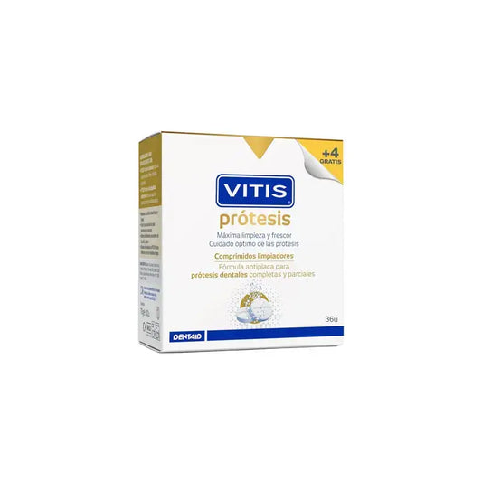 VITIS Compresse detergenti per protesi 32 pezzi + 4 pezzi in omaggio