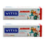 VITIS Junior Dentifricio Gel Confezione 2 x 75 ml