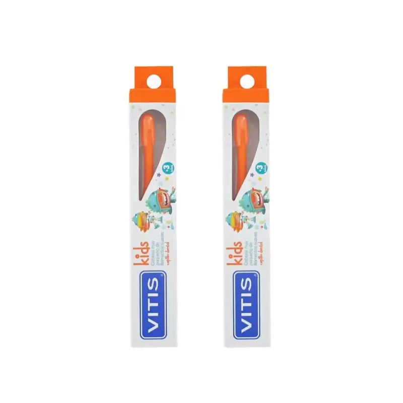 Vitis Kids Spazzolino per bambini +3 anni, 2 unità