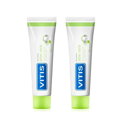 Vitis Aloe Vera e Mela Dentifricio, 2X100 Ml