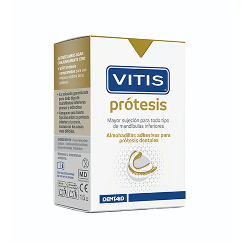 Vitis Protesi - Cuscinetti adesivi - 15 pezzi