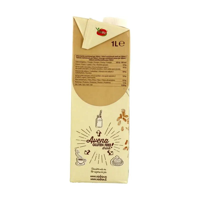 Vivibio Bevanda Vegetale alla Farina d'Avena 1Lt 6Pz Bio Sg