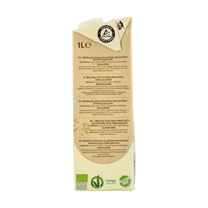 Vivibio Bevanda Vegetale alla Farina d'Avena 1Lt 6Pz Bio Sg