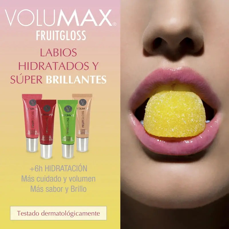 Volumax Fruitgloss Crema idratante per labbra alla fragola 7,5 Ml.