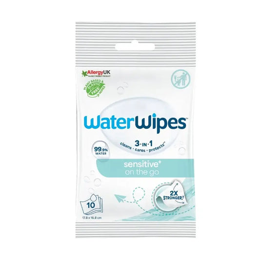Salviette da trasporto Waterwipes, 10 pezzi.